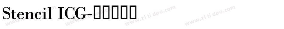 Stencil ICG字体转换